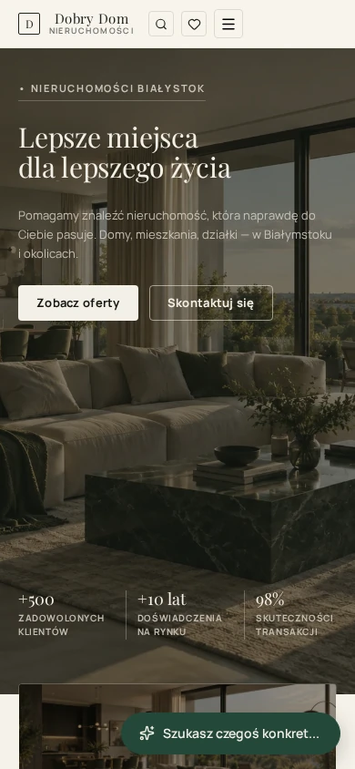 Dobry Dom — Mobile responsive website layout